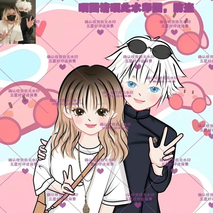可愛く、ふんわりミニキャラ　似顔絵を描きます ７種類のテイストあります！ウェルカムボード用可 イメージ3