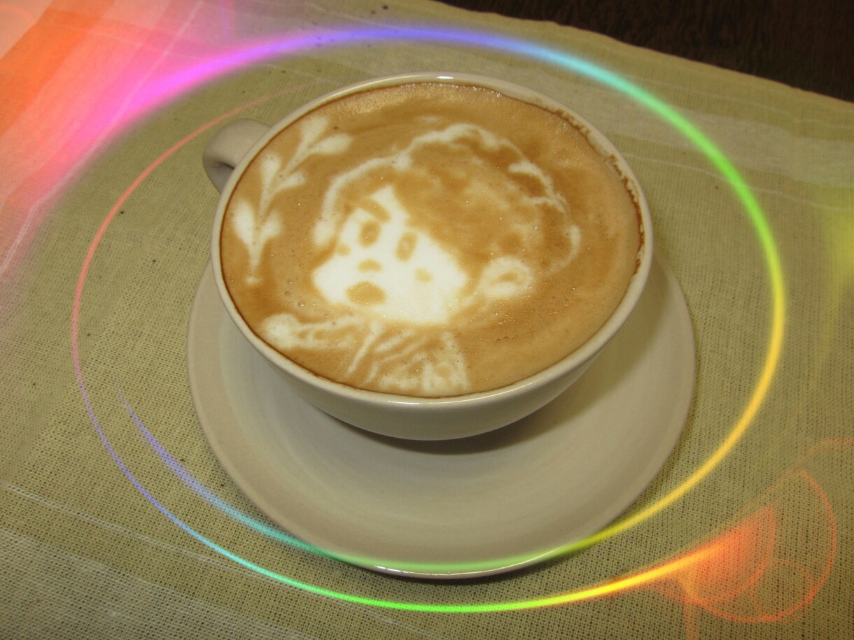 似顔絵っぽい(笑)、デザインカプチーノつくります イメージ2