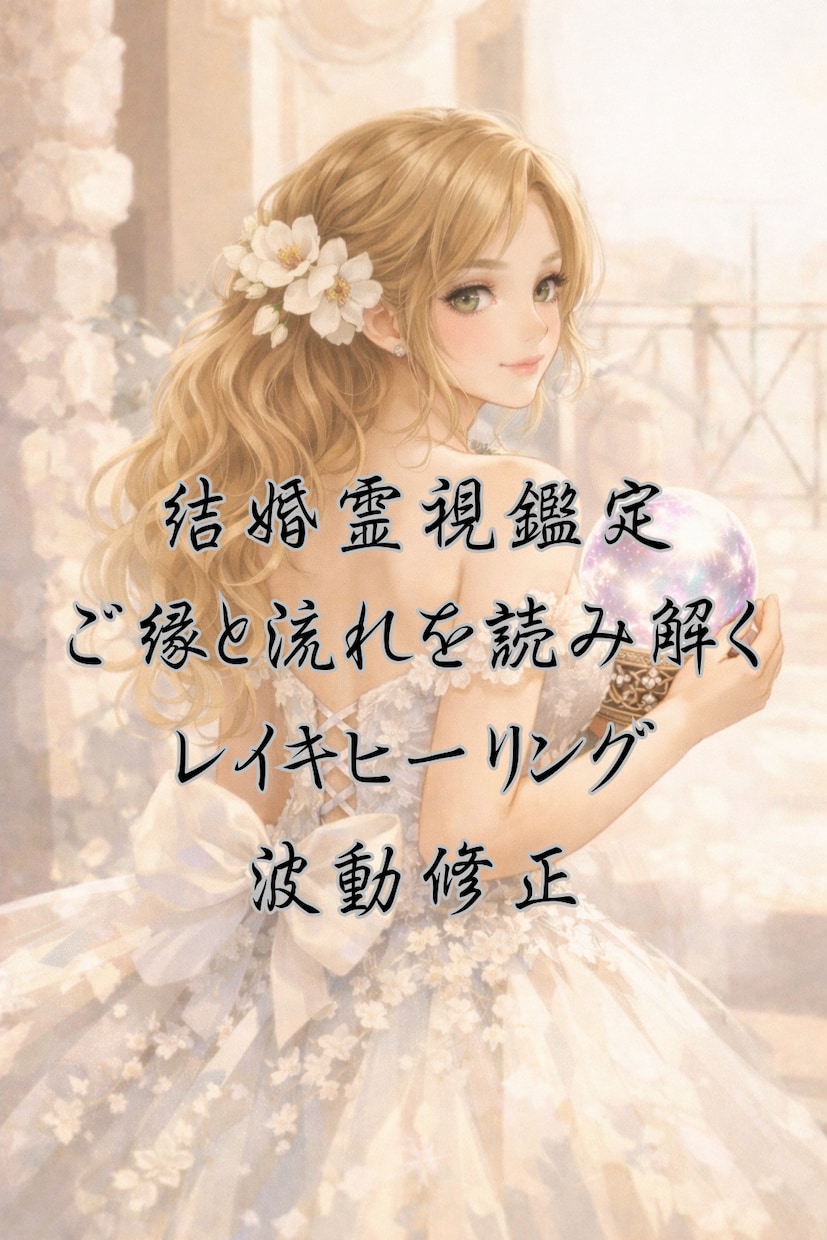 結婚の可能性を霊視鑑定します お相手とのご縁と未来の流れを視る イメージ1