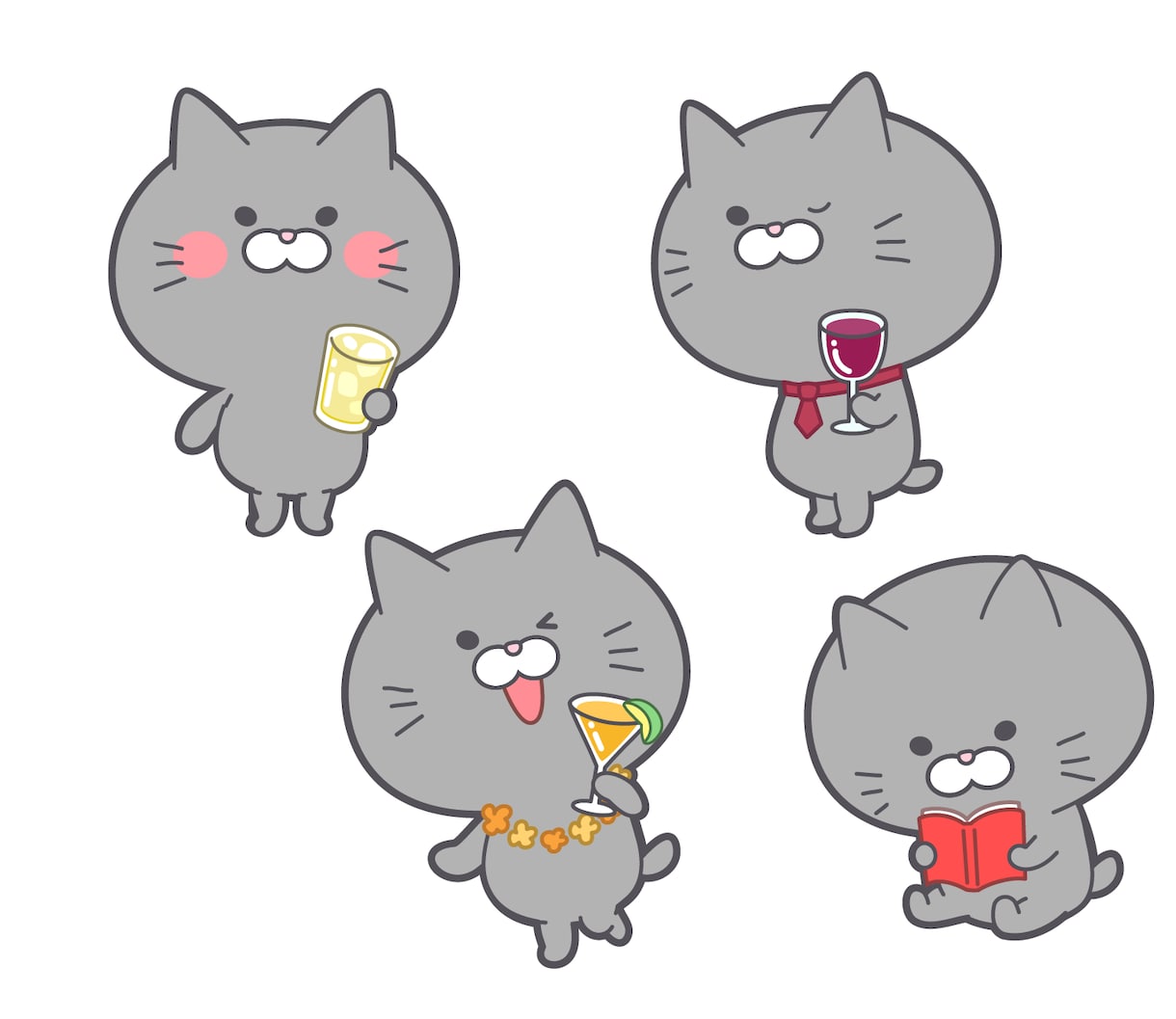 ちまっとかわいいPOPなキャラクター制作します 商用、二次利用可。現役企業デザイナーがご対応します！ イメージ3