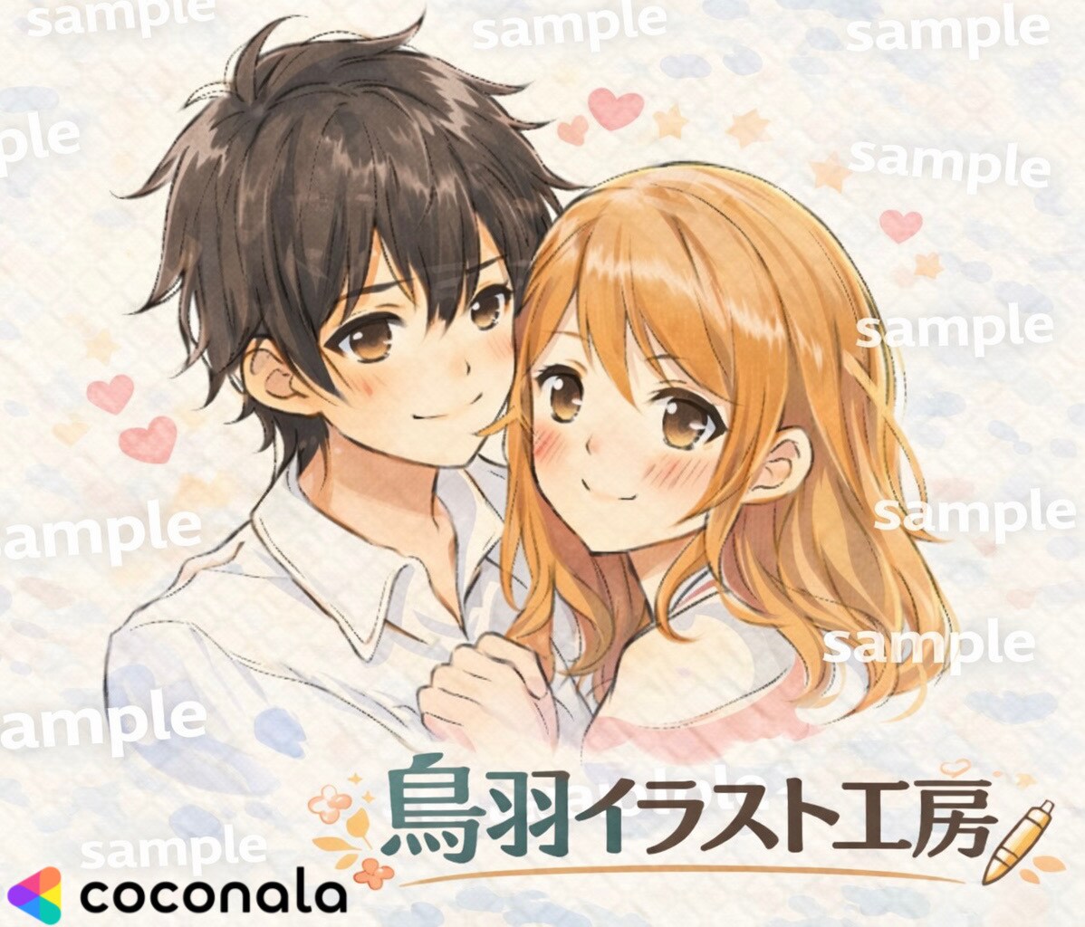 SNS向けアイコンお描きします やわらかいタッチで女の子＆男の子のイラストをお描きします イメージ3