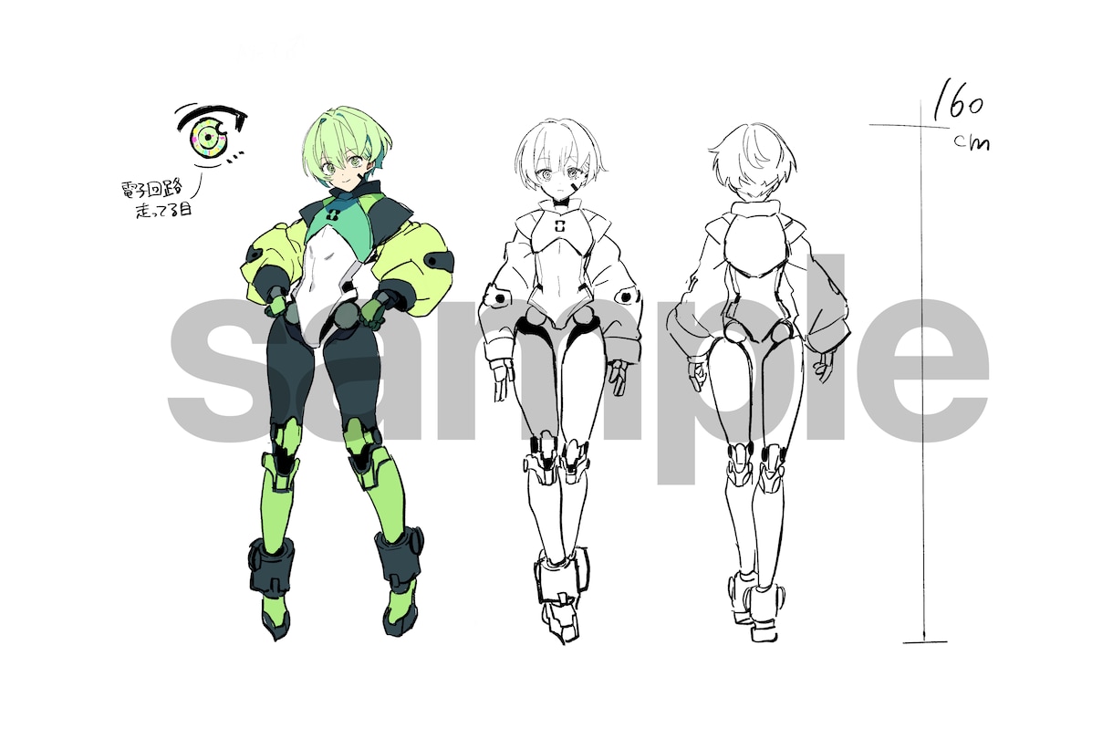キャラクターデザイン/立ち絵制作します 立ち絵1からのデザインいたします イメージ1