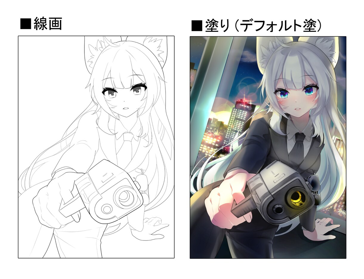 色塗り代行　線画塗らせていただきます 好きな塗り方何でもご相談ください イメージ5