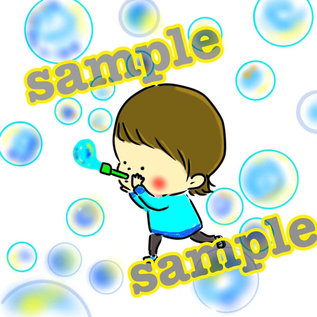 ポップな絵柄でミニキャラ似顔絵描きます ポップな絵柄の似顔絵！SNSのアイコンや名刺、プレゼントに！ イメージ4