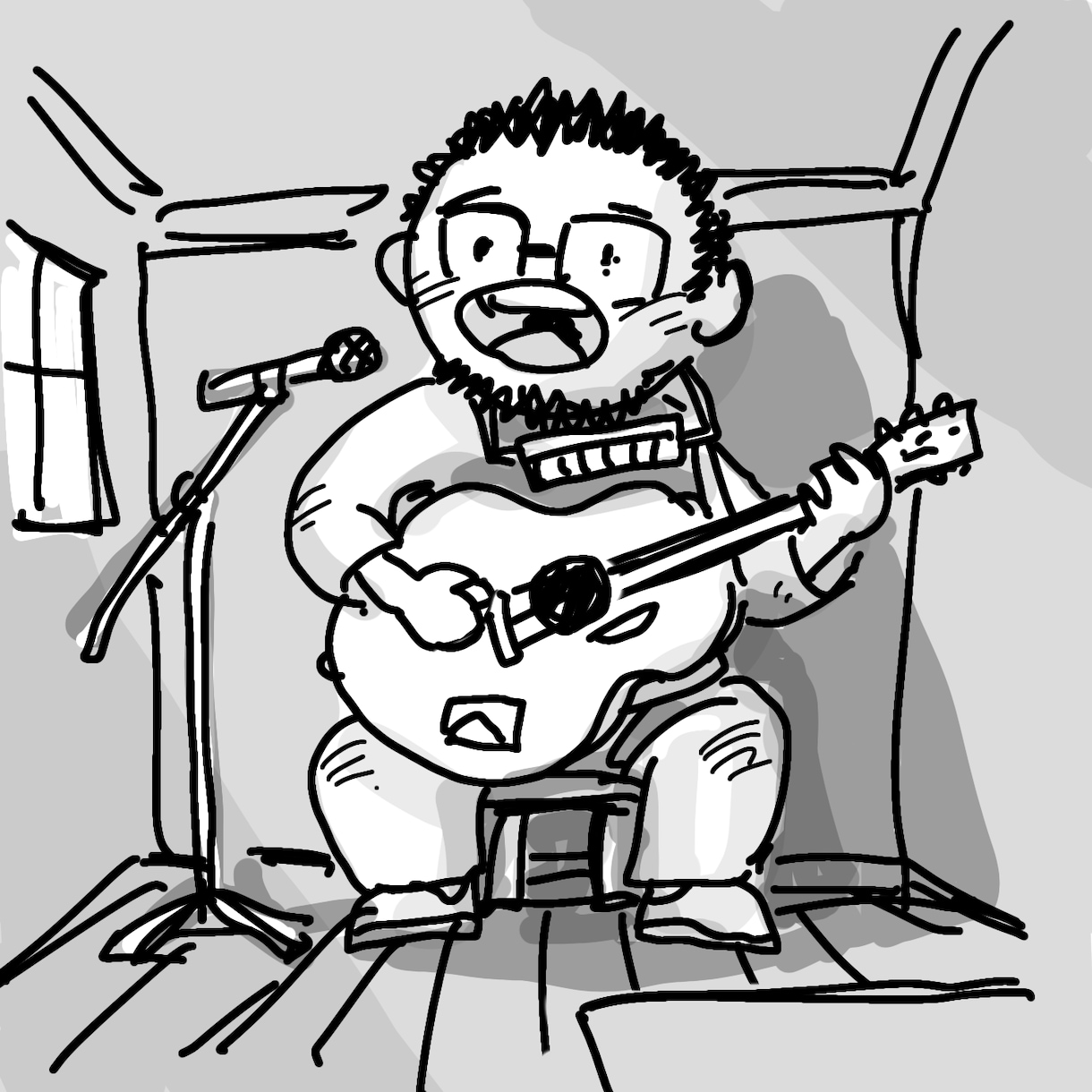 ラクガキ程度の絵を描きます 要望を聞いて、僕が５分くらいでサササっと描くラフな絵 イメージ1
