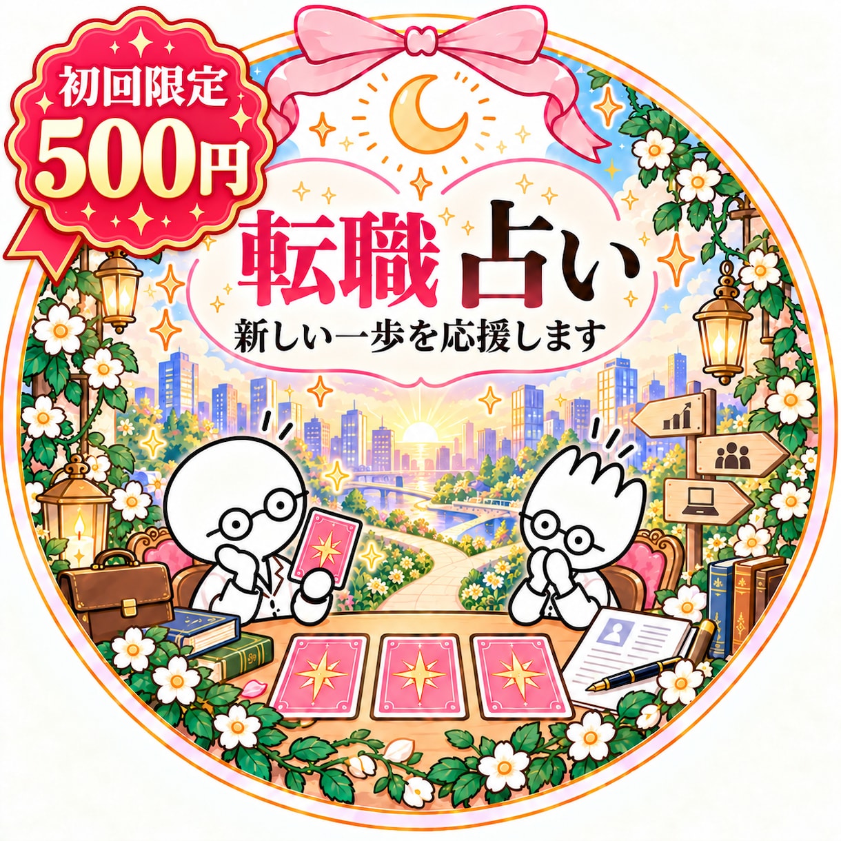 初回500円／転職する？職場に残る？仕事運占います 迷っている今だからこそ。あなたへ合う道を読み解きます イメージ1