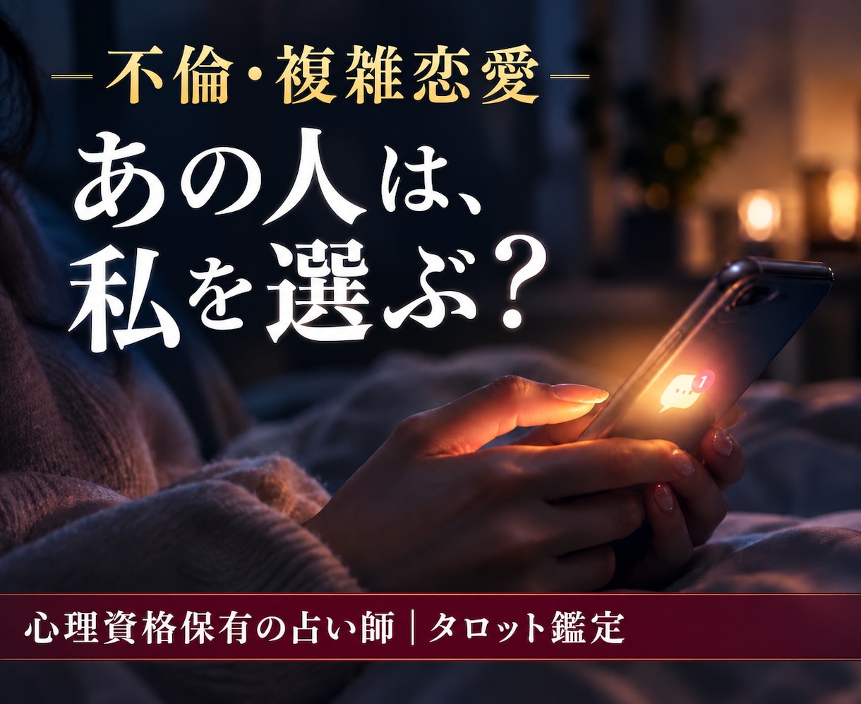 複雑恋愛｜あの人は私を選ぶ？本音と未来を占います 連絡が減った、ライバルが現れた…この恋の行方と次の一手を イメージ1
