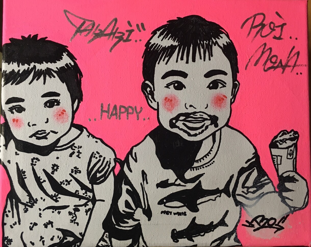 似顔絵、グラフィティgraffiti描きます 1つ1つ1点限りの絵を手描きます。 イメージ3