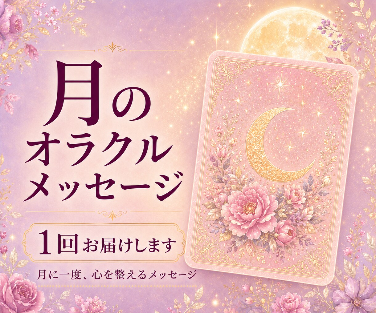 今月のオラクルメッセージを1回届けます 迷いや気持ちを整える言葉を丁寧にお伝えします イメージ1
