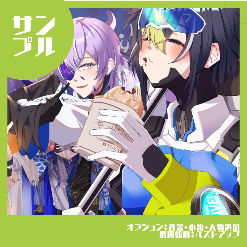 VTuber・IRIAM向け 一枚絵制作致します 構図が決まってなくてもOK｜用途に合わせて構図からご提案 イメージ4