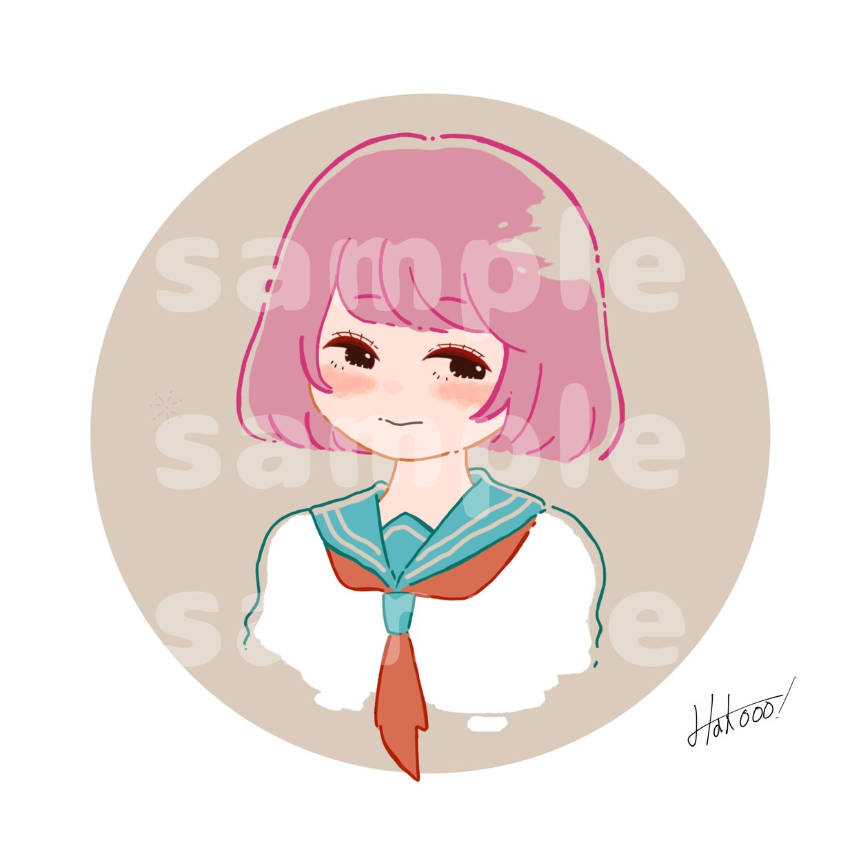 レトロポップなイラストをお届けします レトロポップで可愛い！◎SNSのアイコンにおすすめ イメージ3