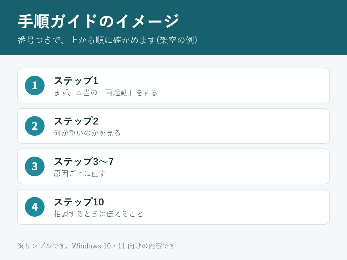 PC・スマホの困りごとを自力で直す手順を教えます PDFの手順ガイド+5日間のチャット質問サポートつき イメージ3