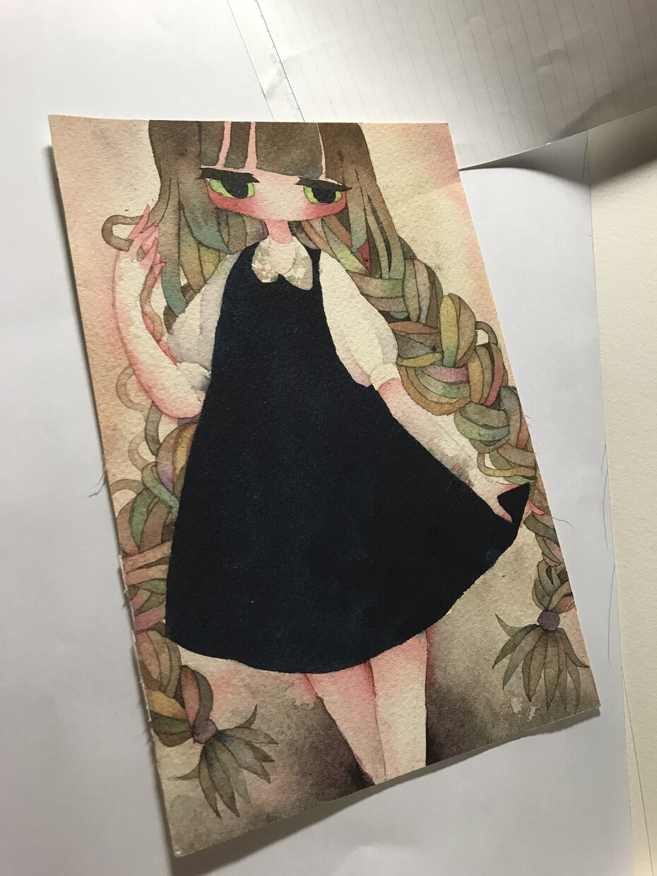 透明水彩であなたのお望みの絵を描きます 絵本のような仄暗くも可愛らしい画風です。 イメージ2
