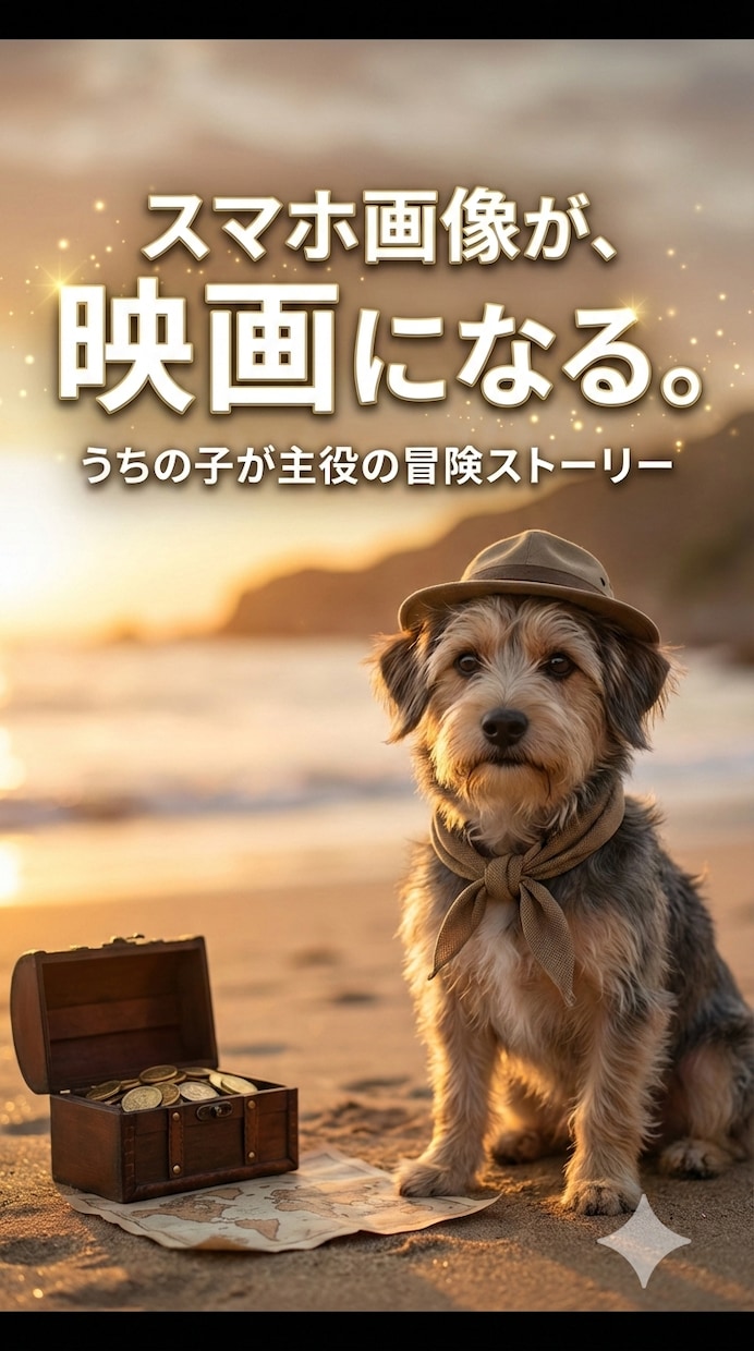 スマホ写真が、うちの子の物語を制作します うちの子が“物語の主人公”だったら日常が、冒険の舞台に イメージ1