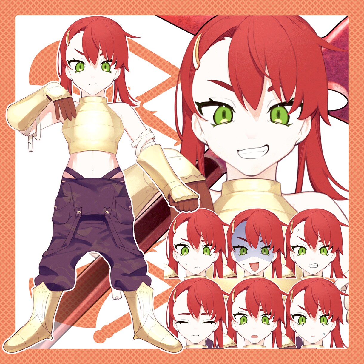 TRPG・配信用全身立ち絵を制作します あたなだけのキャラクターを作成します！ イメージ4