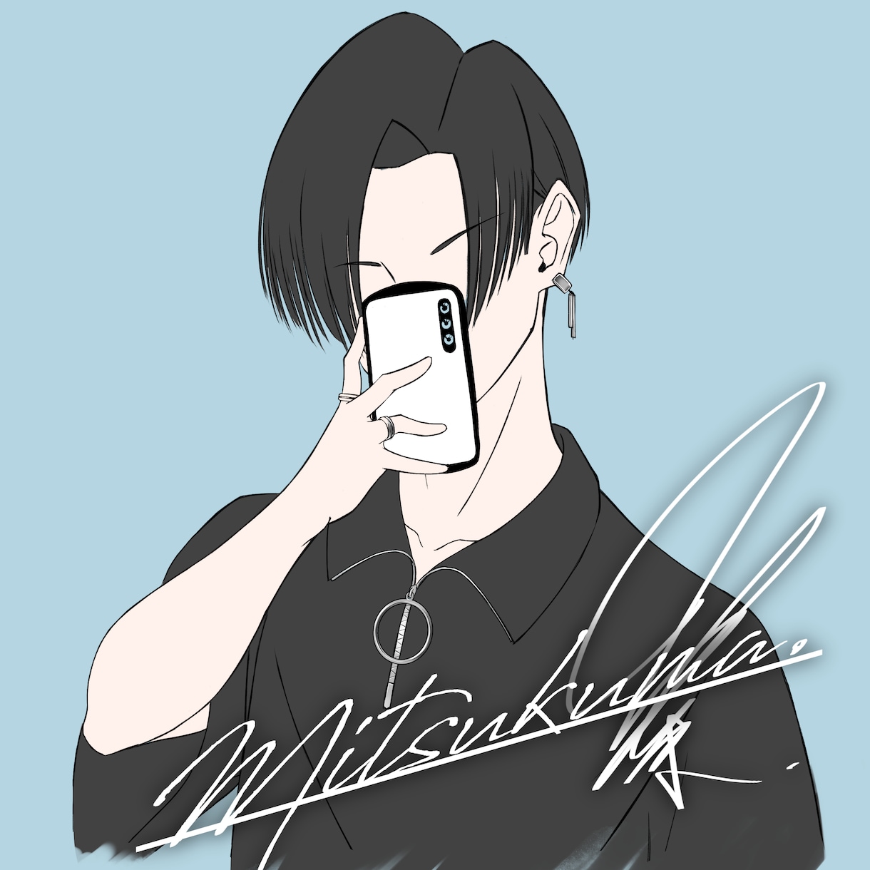 韓国風イラスト描きます "オシャレかっこいい"アイコンにしませんか？ イメージ1