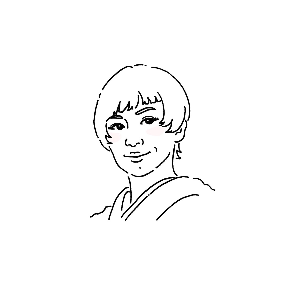 シンプルな似顔絵お描きします SNS・ブログ・名刺等 使いやすい似顔絵を探している方に！ イメージ6