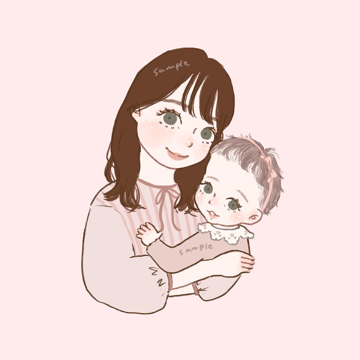 ゆるめタッチの似顔絵アイコン描きます ゆるめタッチ　商用利用•背景透過も可能！クーポン利用可！ イメージ7