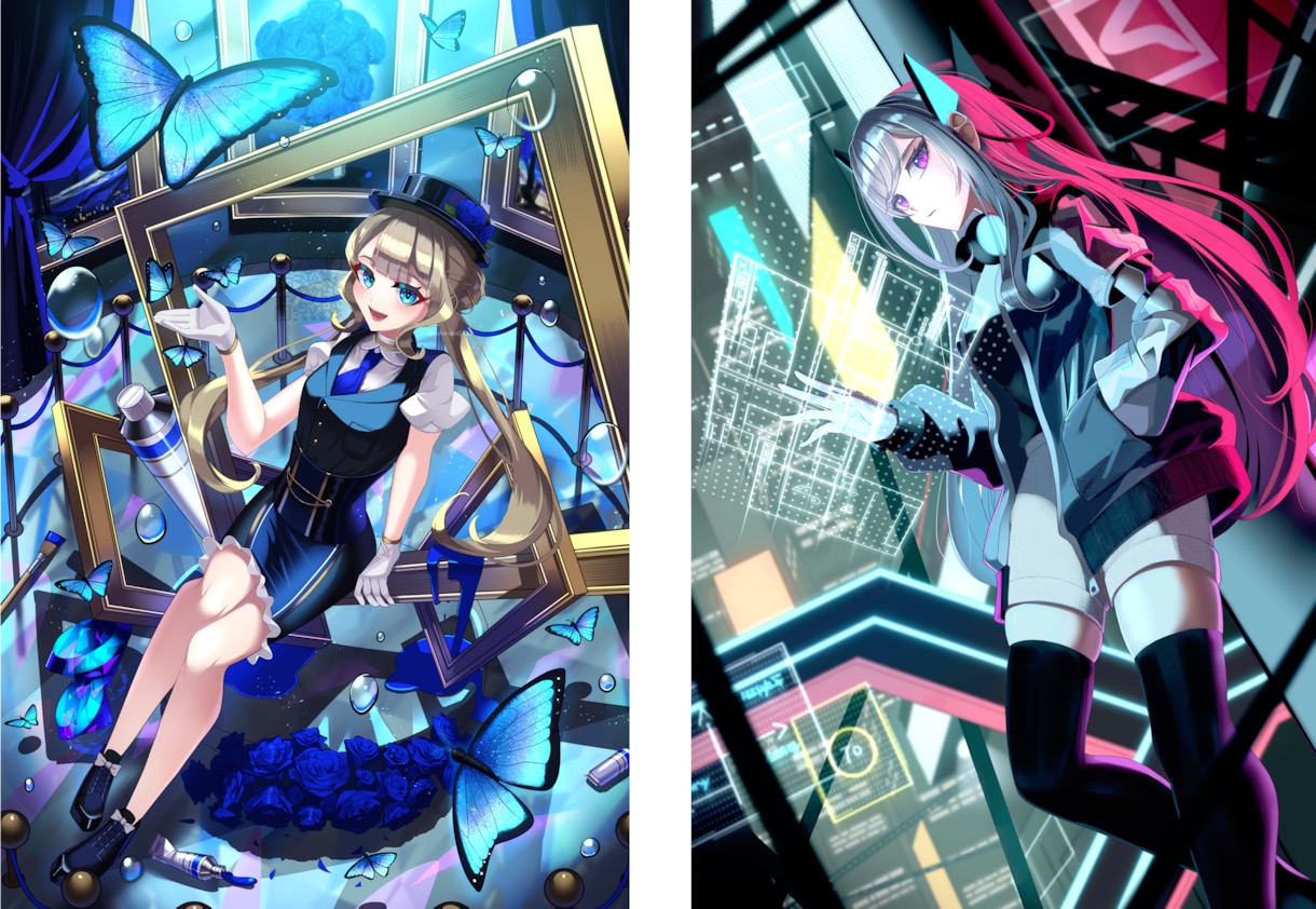 高品質なキャラクターイラストを提供致します イラコン複数受賞歴のあるイラストレーターが丁寧に制作致します イメージ3
