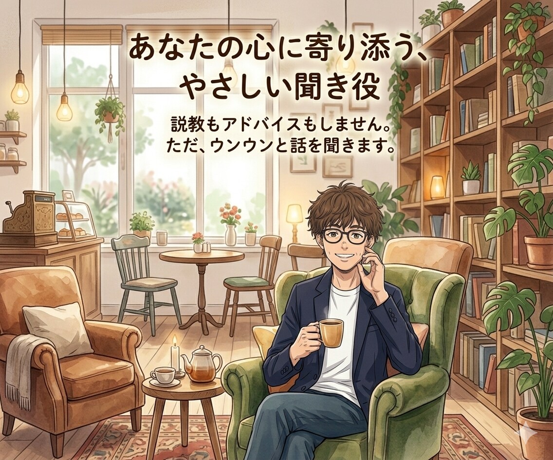 心休まるカフェ感覚。やさしくお話聞きます カフェでホッと一息つくように、心をお休みさせませんか？ イメージ1