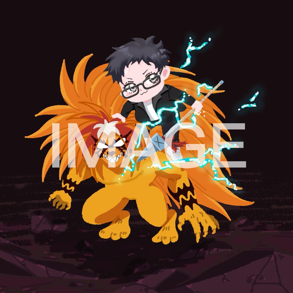 イラストアイコン作成承ります 手描きのデフォルメイラストアイコンです。 イメージ1