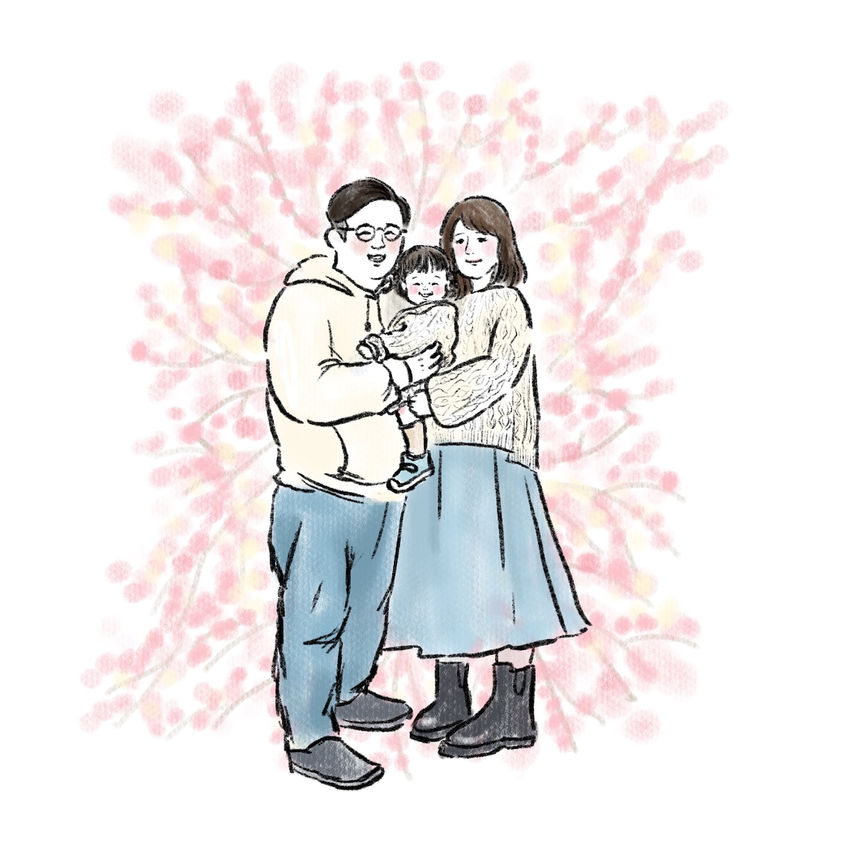 お子さんのキュートな似顔絵描きます 今しか味わえないムチムチ感や可愛いしぐさを絵で残しませんか？ イメージ6