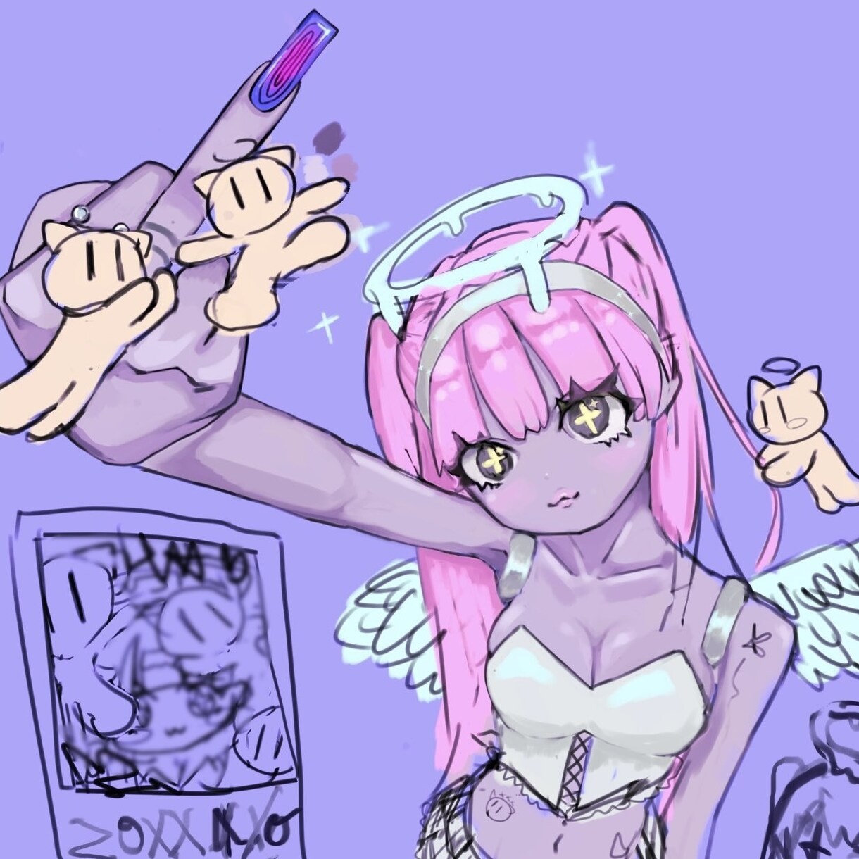個性的な厚塗りイラストを作成します 厚塗りならではの質感でキャラクターの魅力をさらに引き出します イメージ3