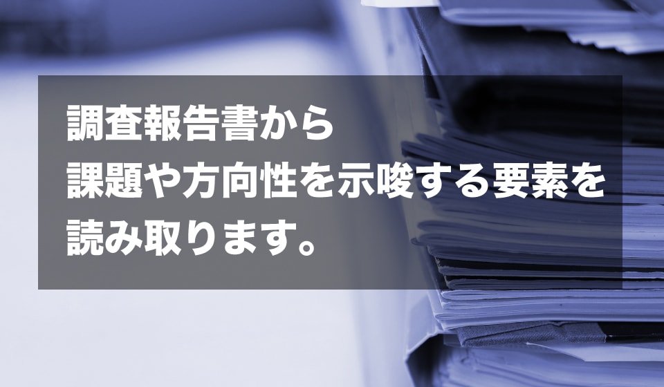 マーケティングリサーチ結果の読み取りをします 報告書に所感や方向性のリポートが必要な方へ。 イメージ1
