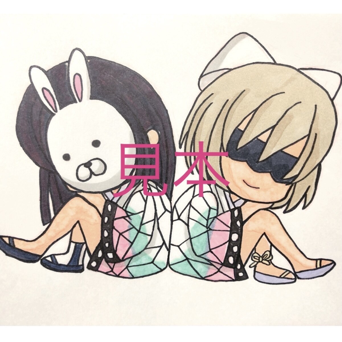 鬼滅の刃風の似顔絵お描きします 鬼滅の刃の世界に貴方が居たとしたら、、、？(^_−)−☆ イメージ2