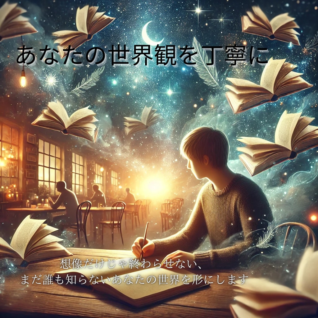 ご希望ジャンルで小説を執筆します 言葉の中に、まだ誰も知らない世界を作ります イメージ1