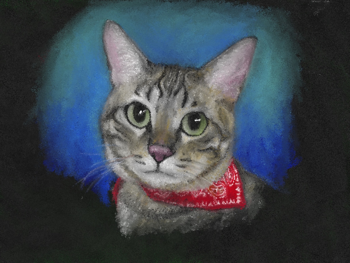 ペットの絵をクレヨン画風にリアルに描きます 最短即日！プレゼントやアイコン、壁紙にも イメージ2