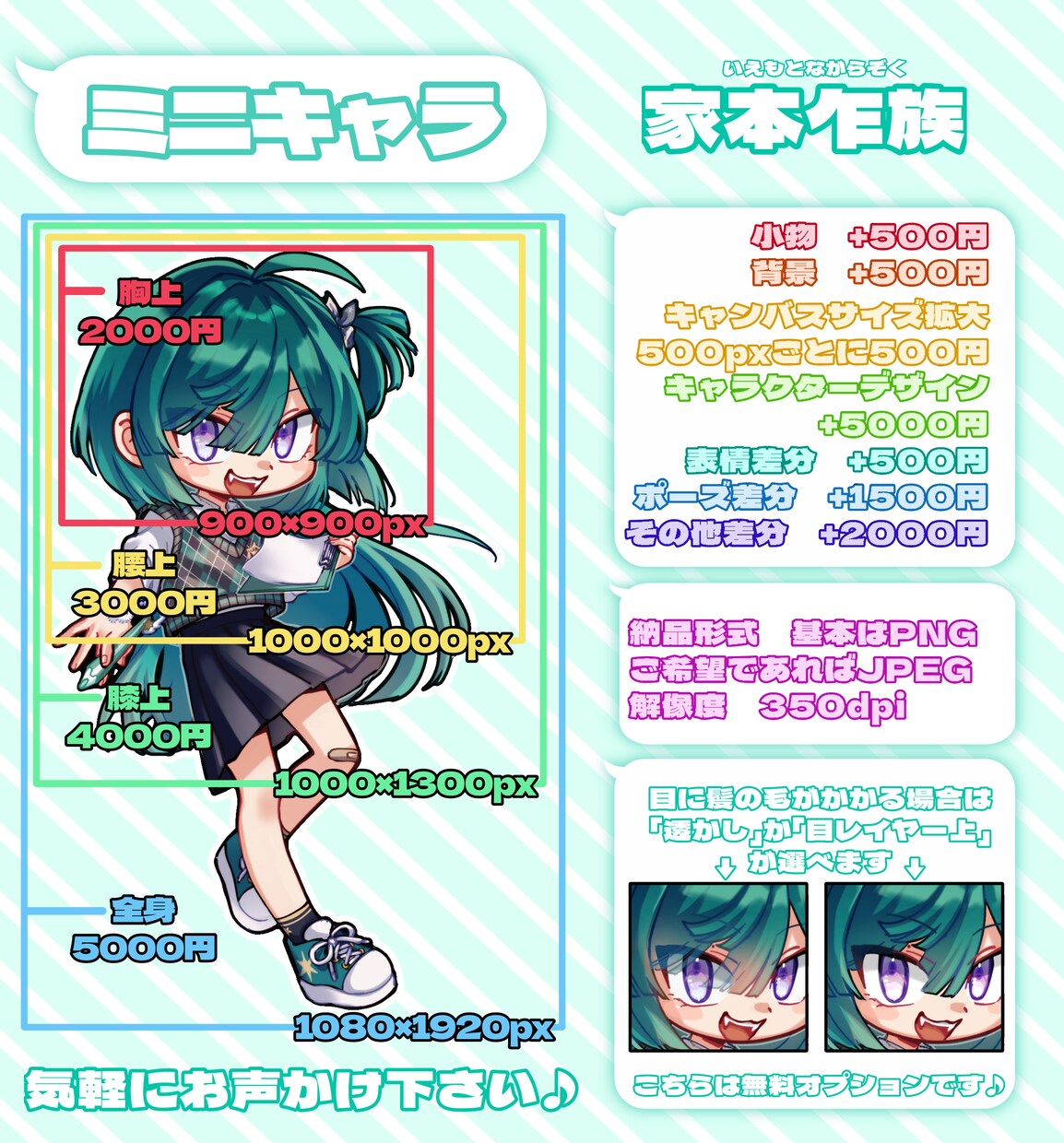 最短3日♪可愛いミニキャラお描きします 2000円から受付中！キャラクターをミニキャラにしませんか？ イメージ2