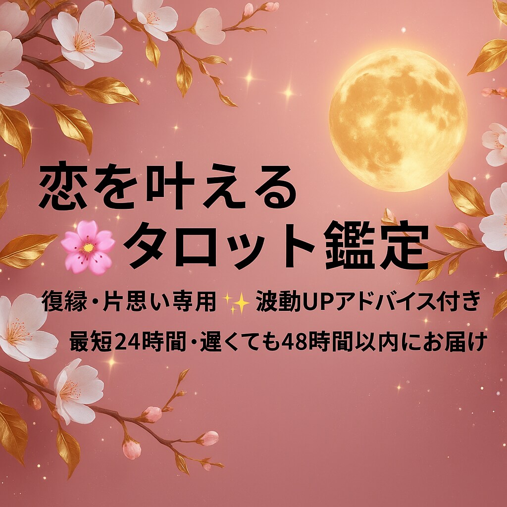 恋愛成就へ導くタロット鑑定をします あなたの恋を叶える具体的な行動をお伝え イメージ1