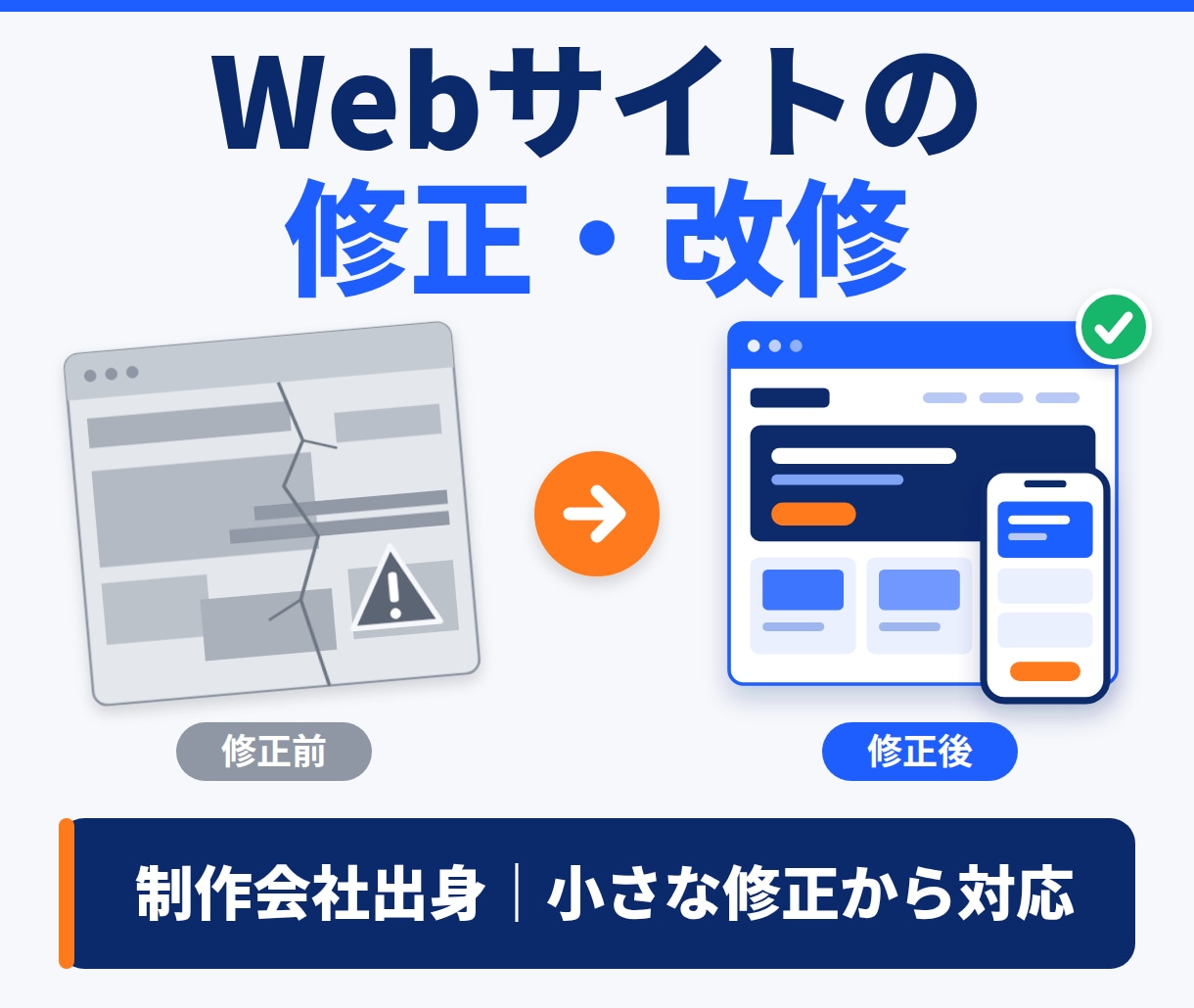 Webサイトの修正・改修を行います 制作会社出身。小さな修正から大規模改修まで イメージ1