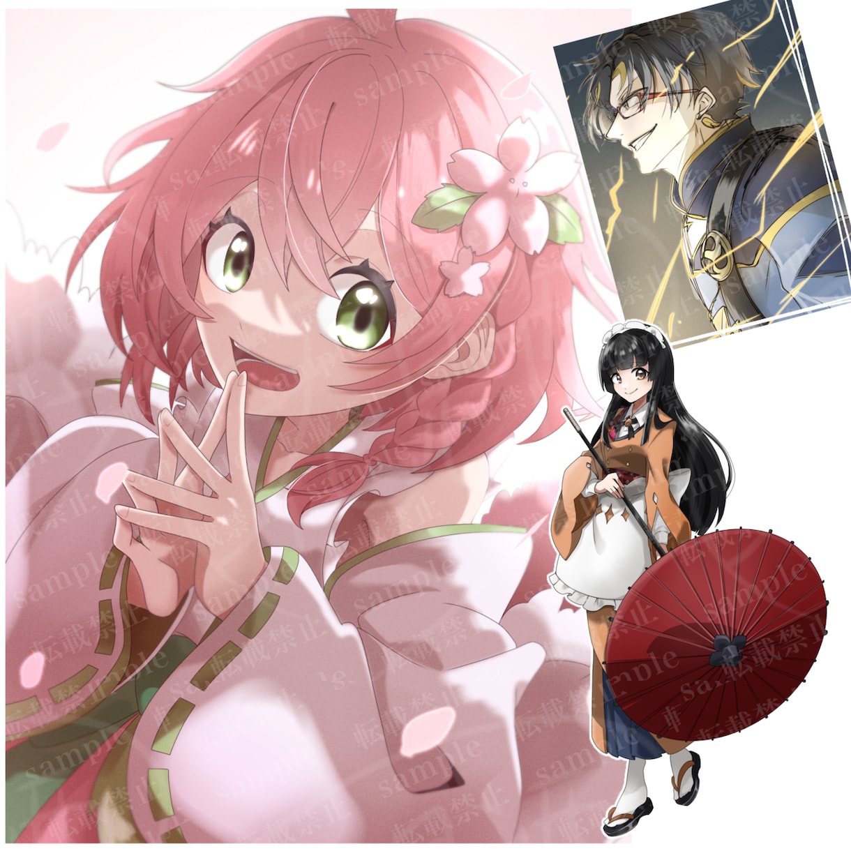 最速即日納品！イラスト描きます アイコン、立ち絵、一枚絵、カップルイラスト等幅広く対応！ イメージ2