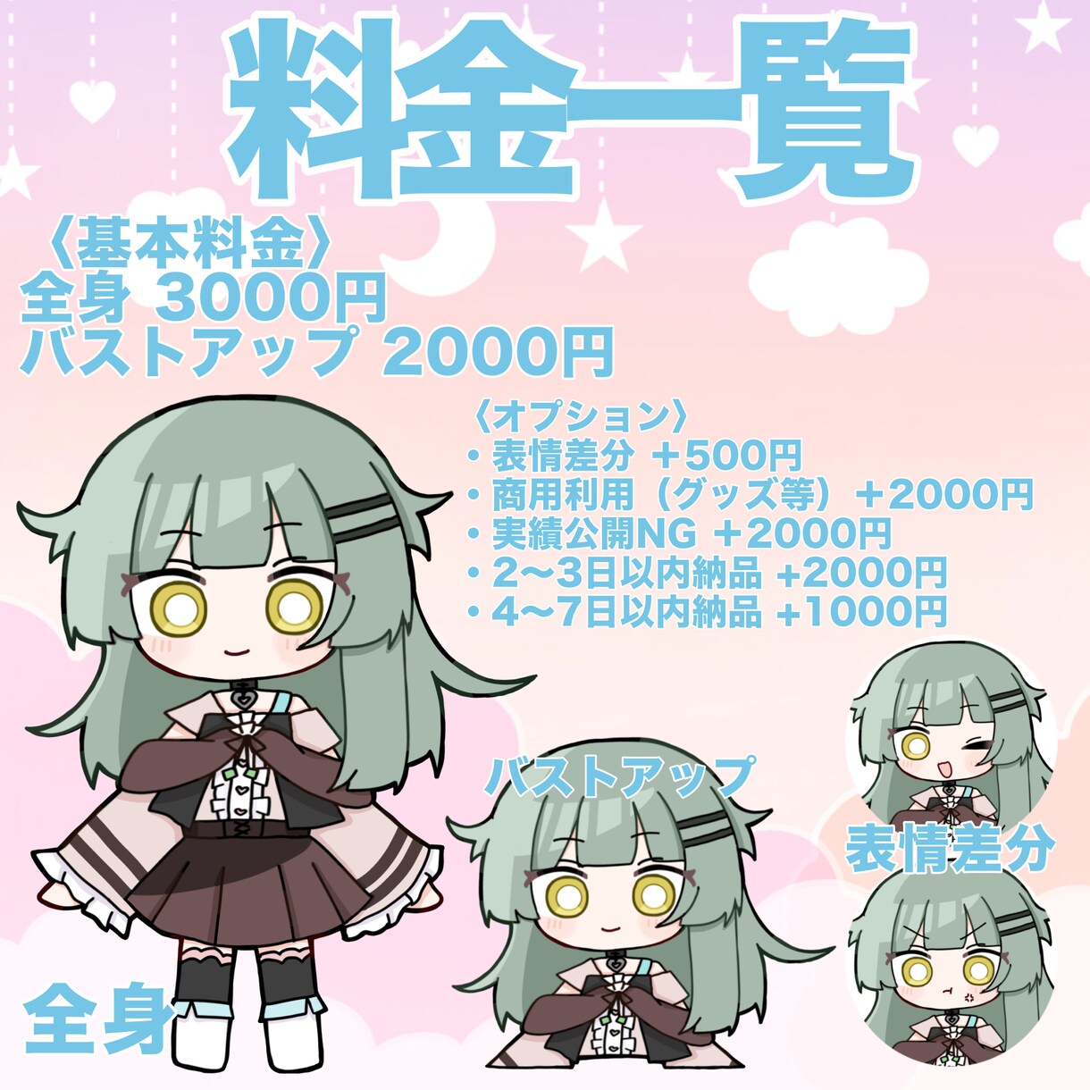 かわいいミニキャライラスト描きます 迅速な対応を心がけてます！商用利用可のオプションも！ イメージ2