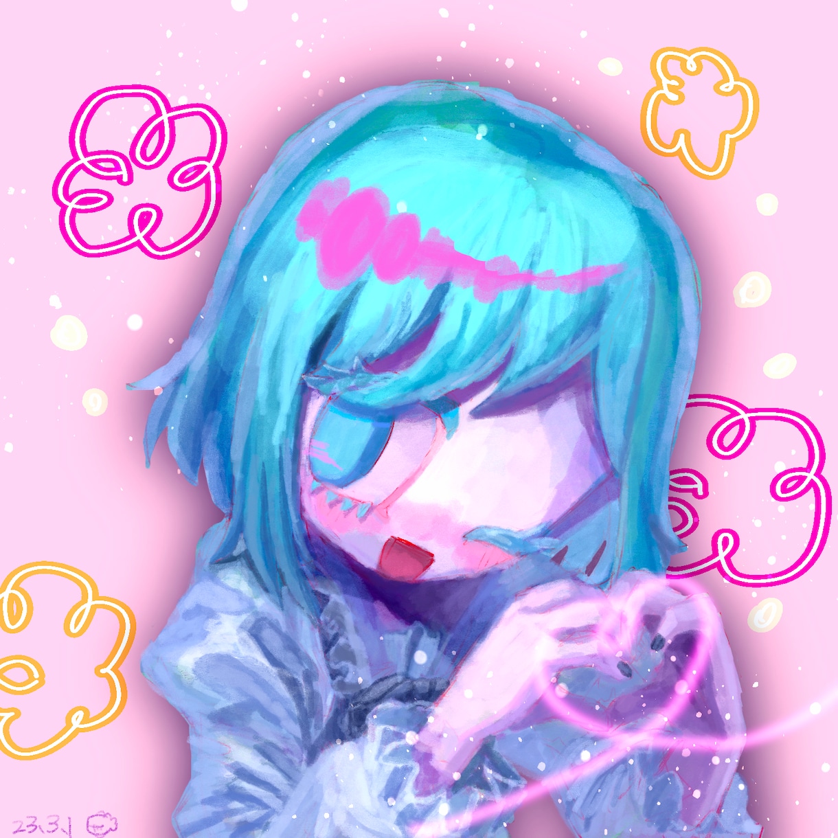 彩度高めアイコン作成します かわいいアイコンをSNSなどでご利用できます！ イメージ1