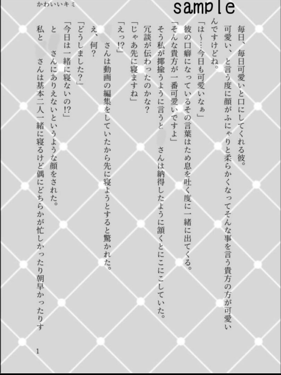 夢、創作小説オーダー受け付けてます 夢、創作なんでも書きます。3Lも受け付けますので是非 イメージ5