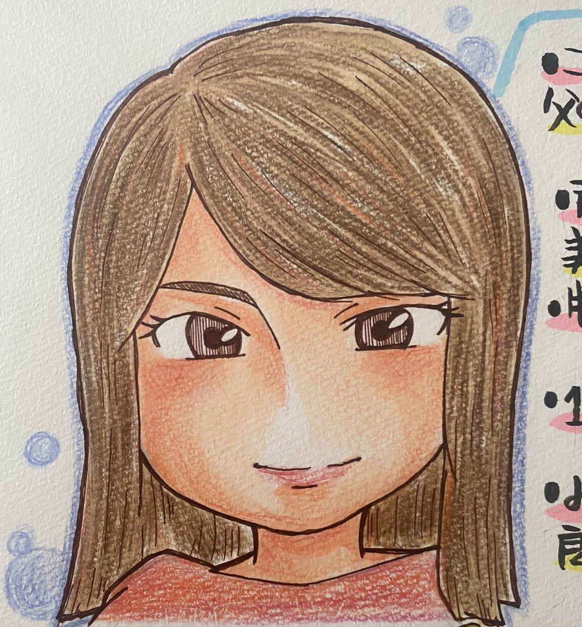 従業員、スタッフの似顔絵、自己紹介描きます 暖かな雰囲気、ディフォルメ似顔絵描きます！ イメージ5