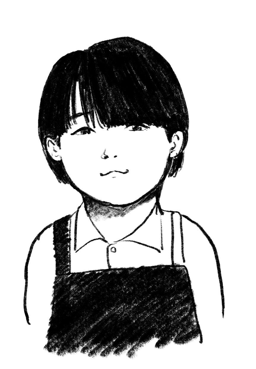 誇張少なめ、シンプルかつリアルな単色似顔絵描きます 顔を早く覚えてもらうための必殺技として配布資料の片隅などに！ イメージ2