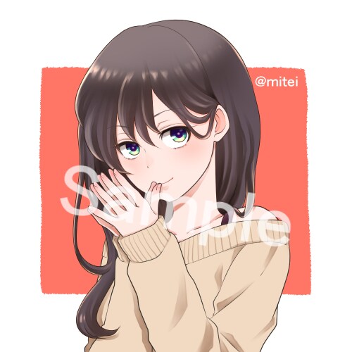 SNSに使えるアイコンなどを描きます 美少女や動物のアイコンお描きします イメージ2