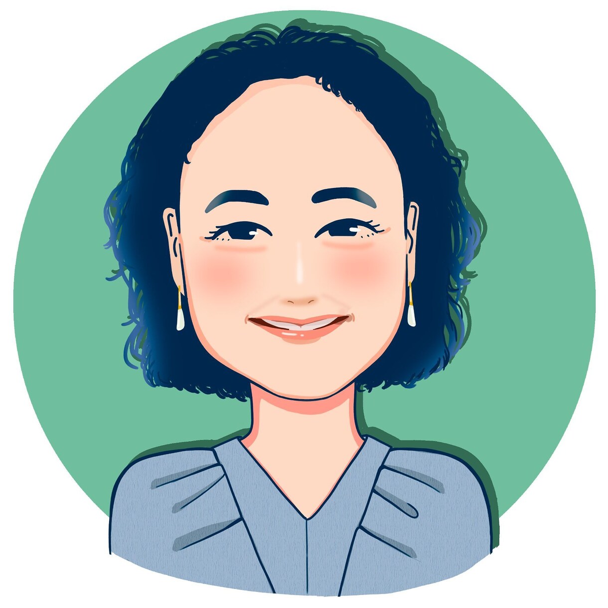 似顔絵、アイコン、イラスト、作成します ♡アート風、水彩画風などオシャレに描きます♪ペットも描きます イメージ9