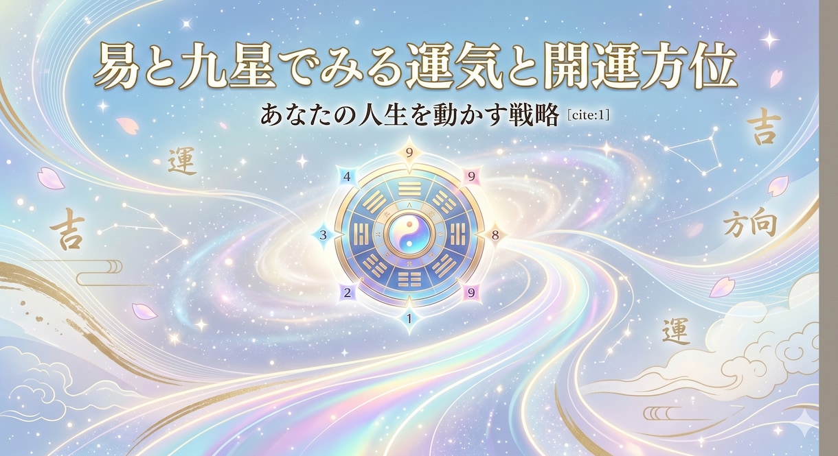 易占いと九星気学で今の運気と３ヶ月の吉方位をみます 地に足の着いた易と九星気学で開運する道しるべを示します イメージ1