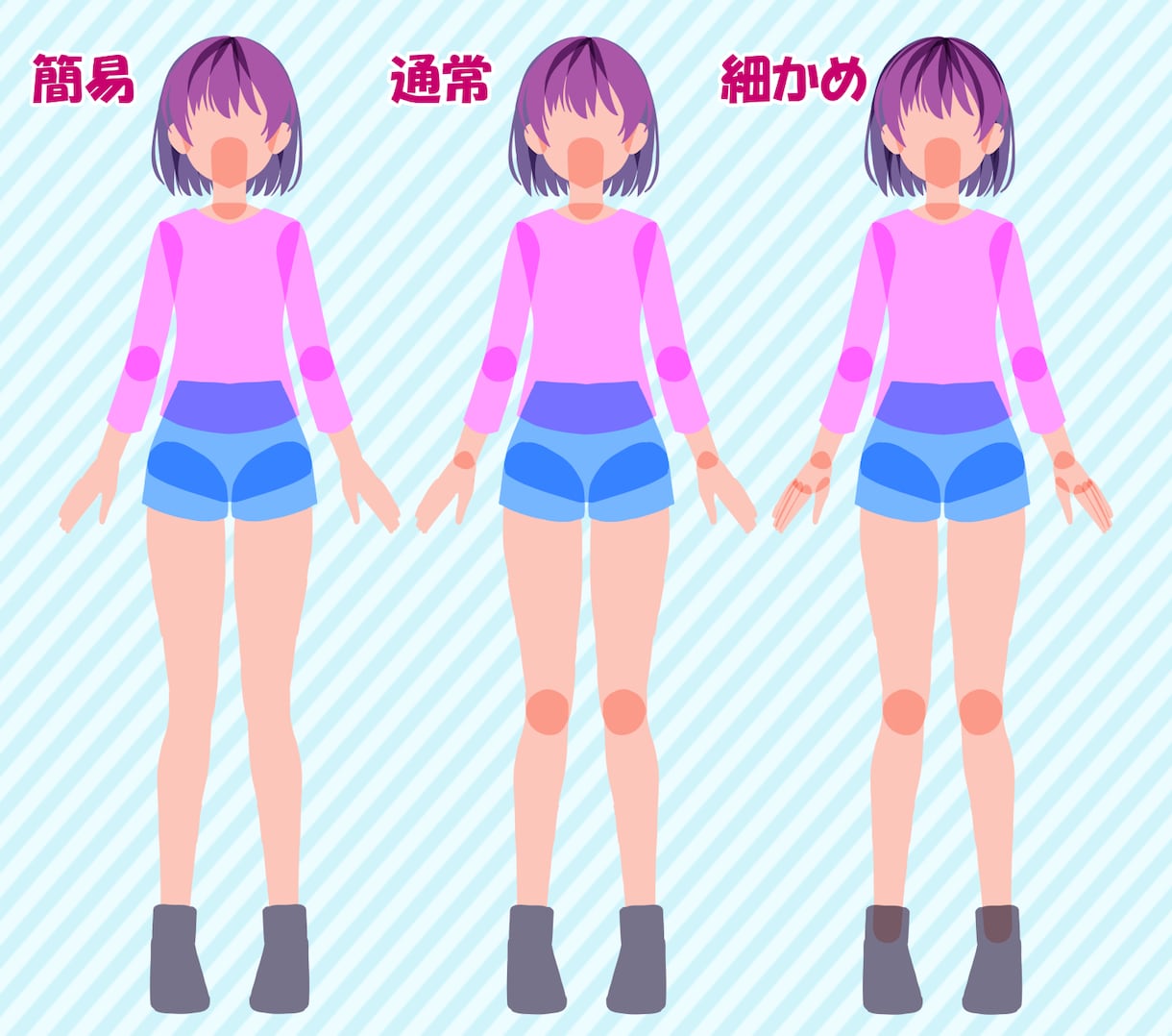 LIVE2D用パーツ分けいたします 「1枚絵からのパーツ分けも可能！納品後の修正も承ります！」 イメージ3