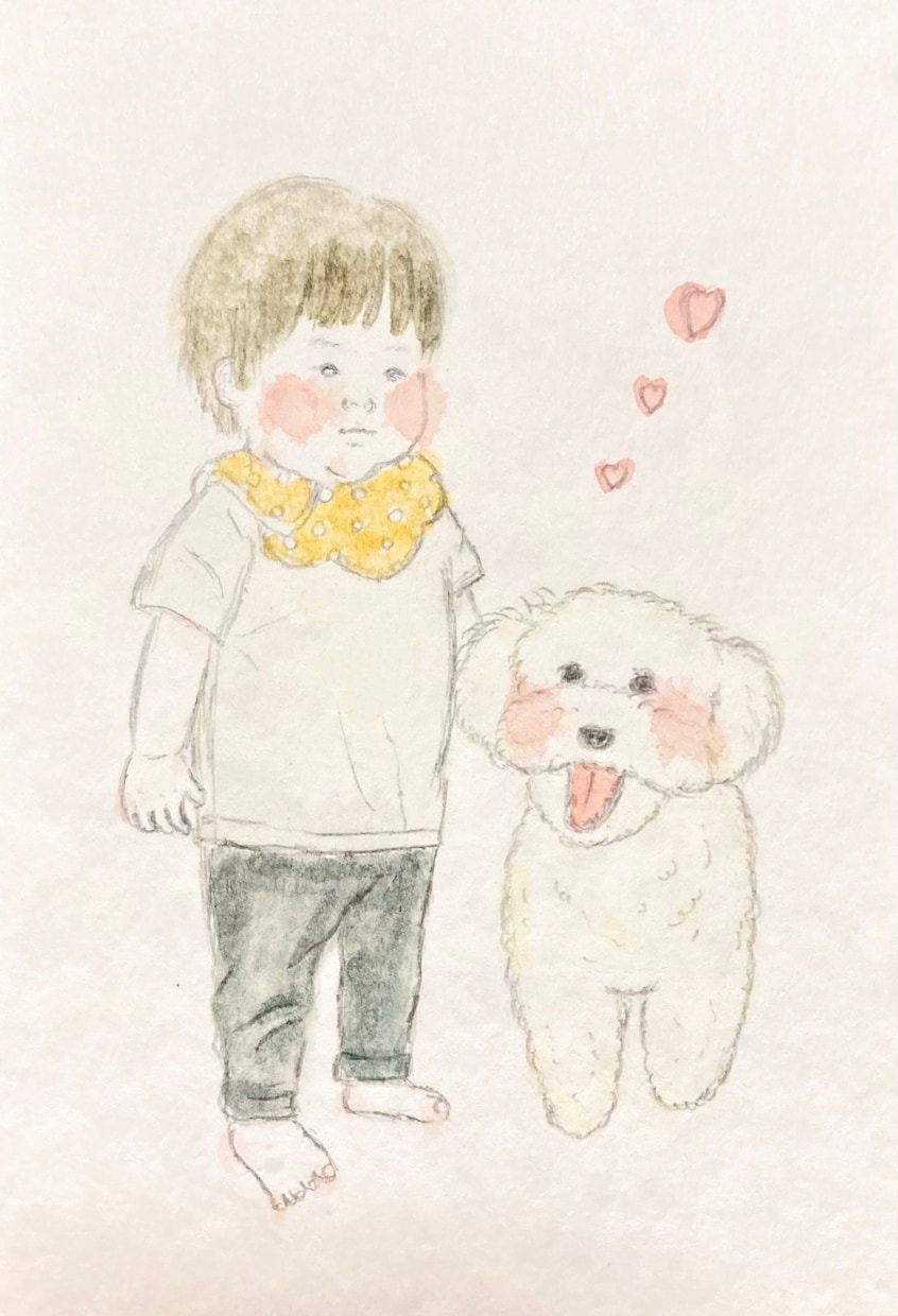 ほっこりするような優しい雰囲気の似顔絵を描きます 心温まる似顔絵のアイコンを作成します イメージ2