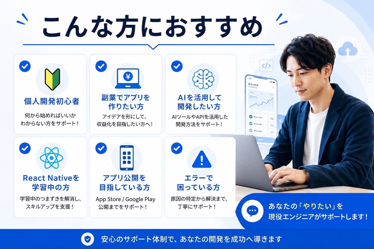 個人開発・アプリ開発の相談承ります AI時代の開発のお悩みを解決します イメージ3