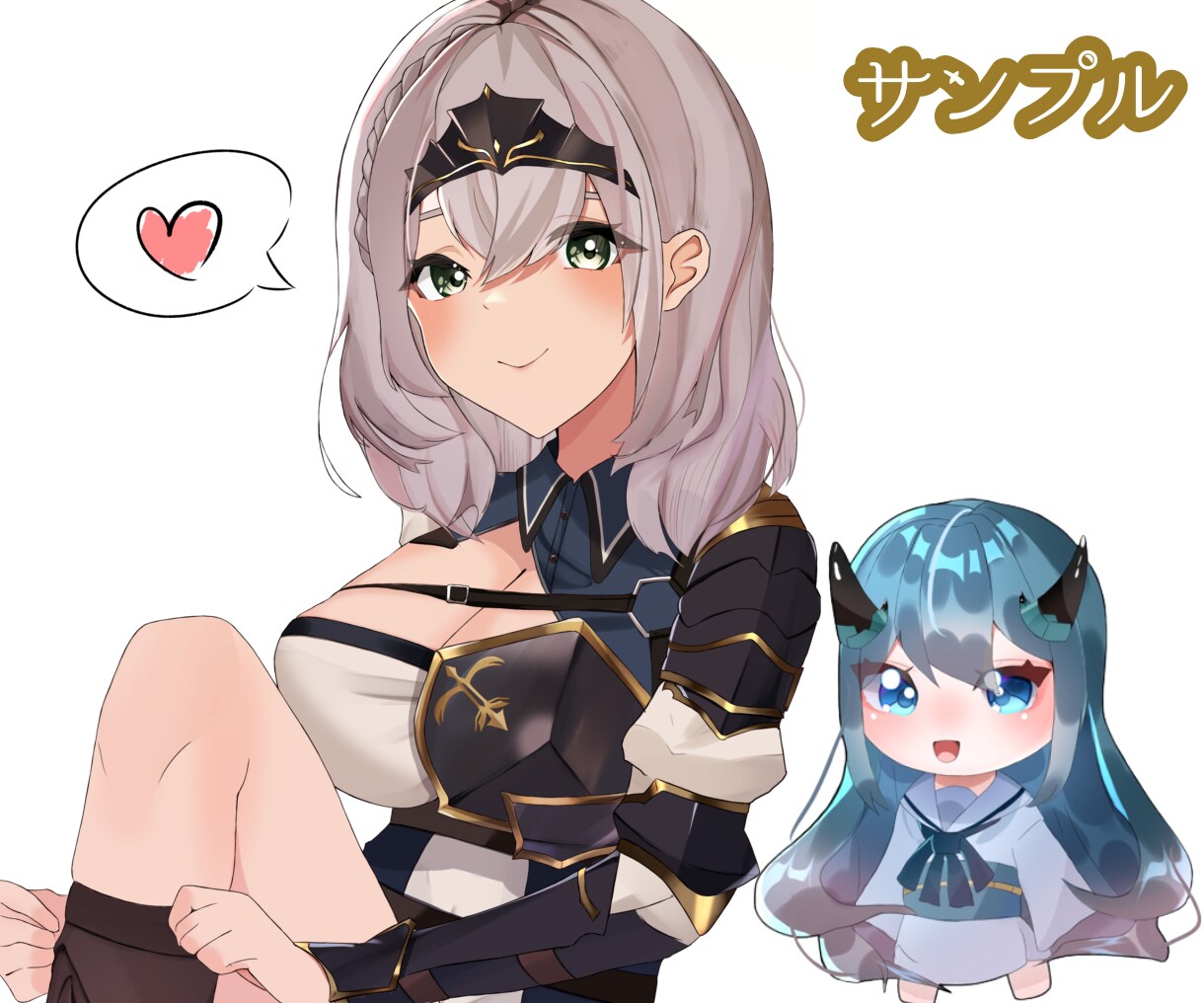 歌ってみたサムネイル/活動用　イラスト製作致します 歌ってみた/活動用/動画用に　可愛い女の子描きます！ イメージ3