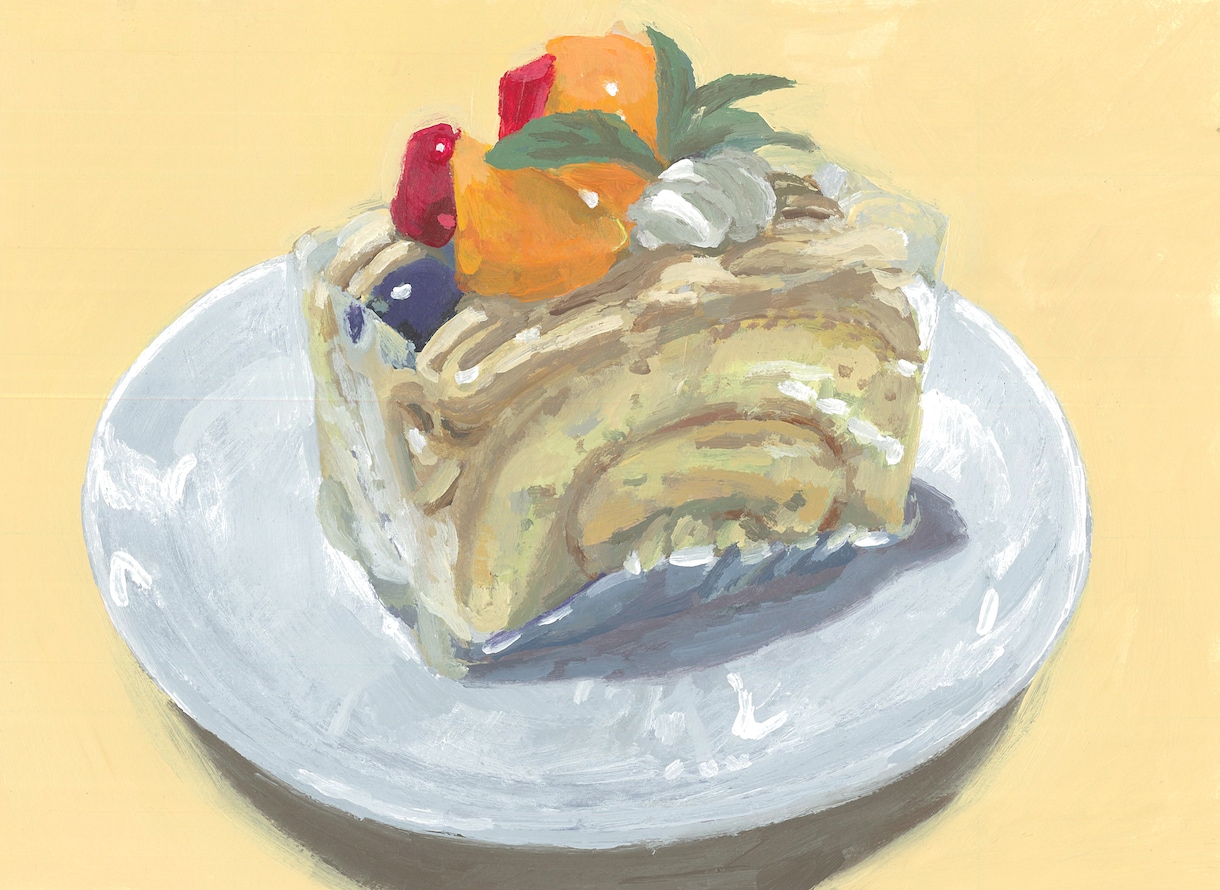 リアルなケーキのイラストをお描きします 手描きで、温かみのある食べ物のイラストをお描きします！ イメージ1