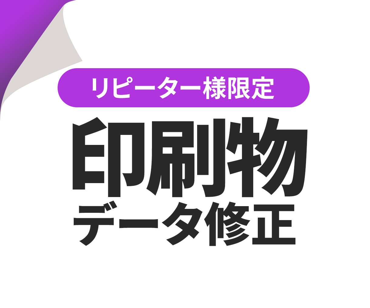 リピーター様限定☆データ修正いたします 過去にご依頼いただいたチラシ・パンフレットのデータ修正です イメージ1