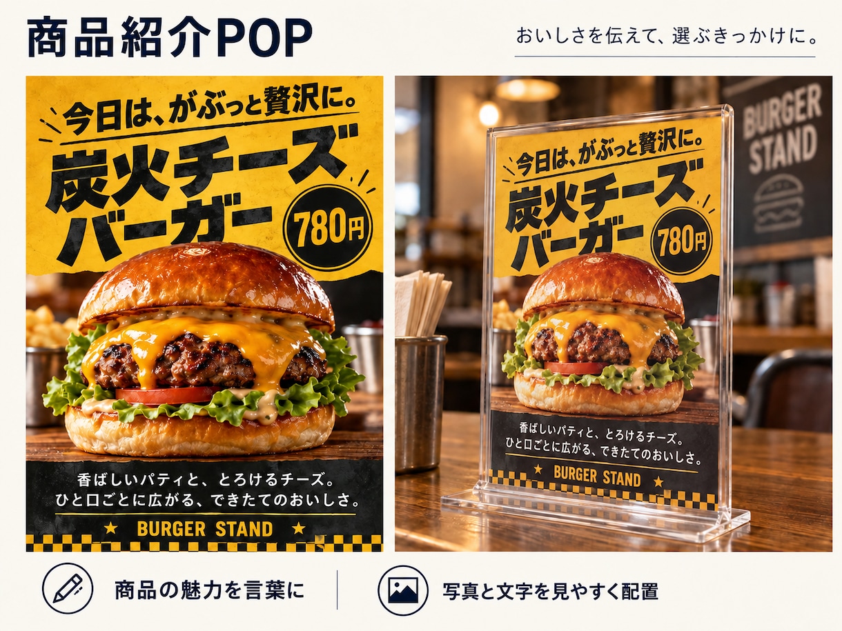 目を引くセール・キャンペーンPOPを作成します 店舗販促に使いやすい見やすいPOPを丁寧に作成します イメージ2